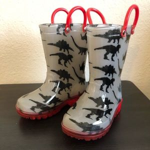 Toddler Dinosaur Light Up Rain-boots size6 Unisex